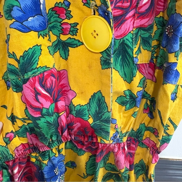 Vibrant Vintage Floral Midi Dress - Picture 5 of 15